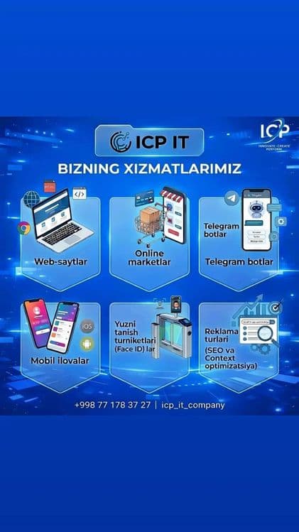 Web-sayt, Telegram bot, Mobil ilova — 20% chegirma! — 2