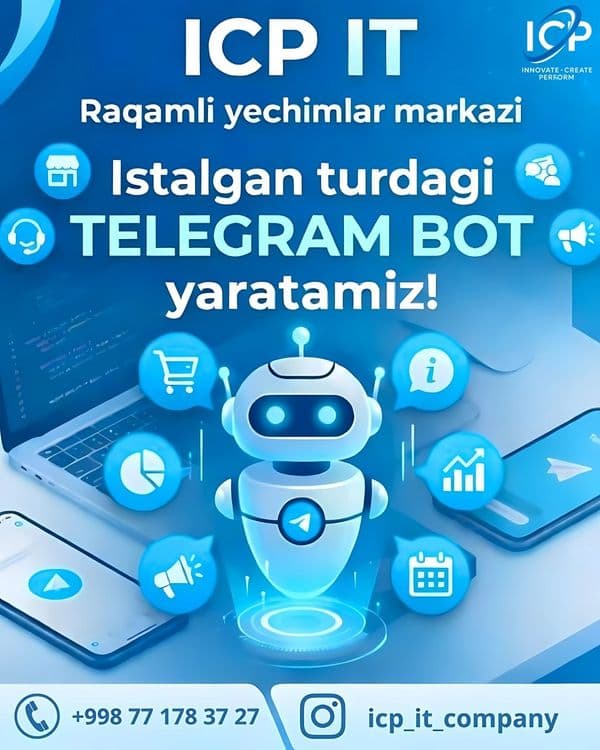 Web-sayt, Telegram bot, Mobil ilova — 20% chegirma! — 5