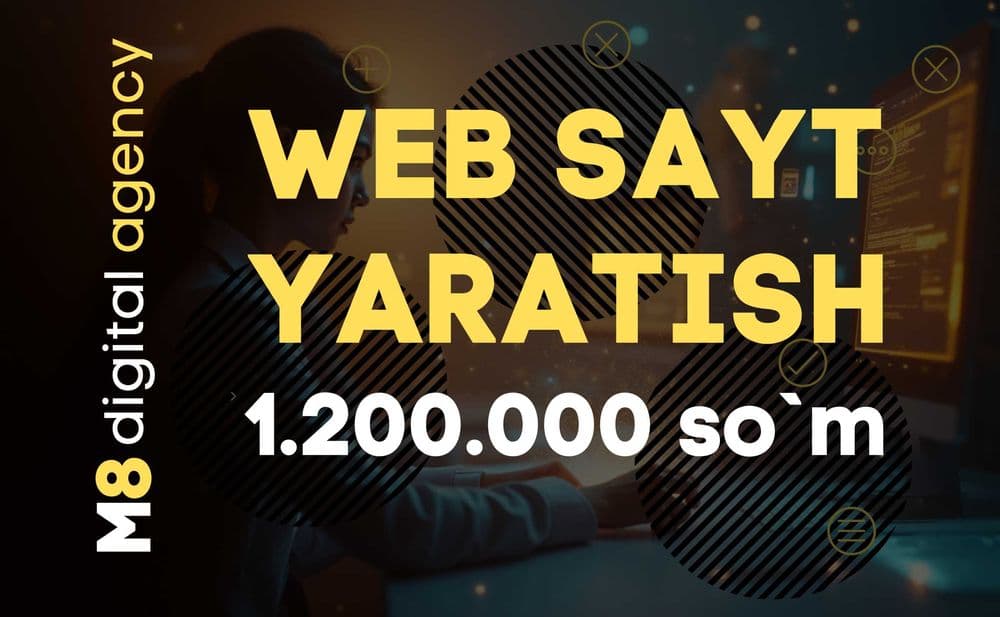 Arzon va sifatli sayt xizmati — 350 ming so‘mdan — 2