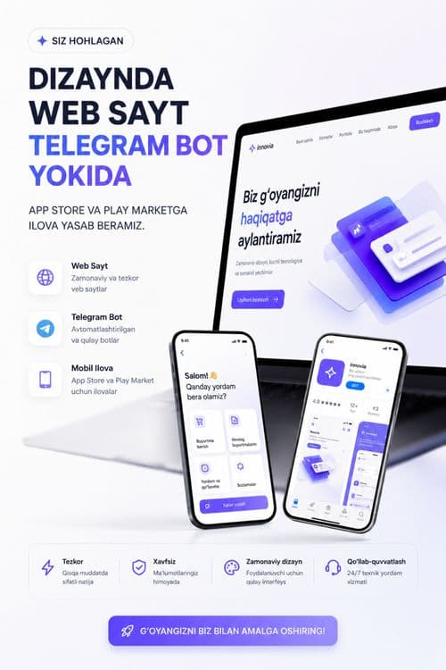 TELEGRAM BOT yasaymiz! — 2