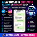 Telegram va Instagram uchun avtomatik sotuvchi | ChatGPT AI