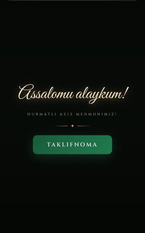 Пригласительные / Таклифнома — 1