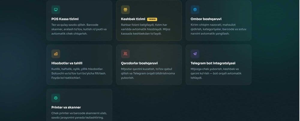 Savdo dasturi Торговая программа — 3