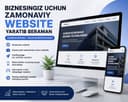 Zamonaviy website yaratish xizmati