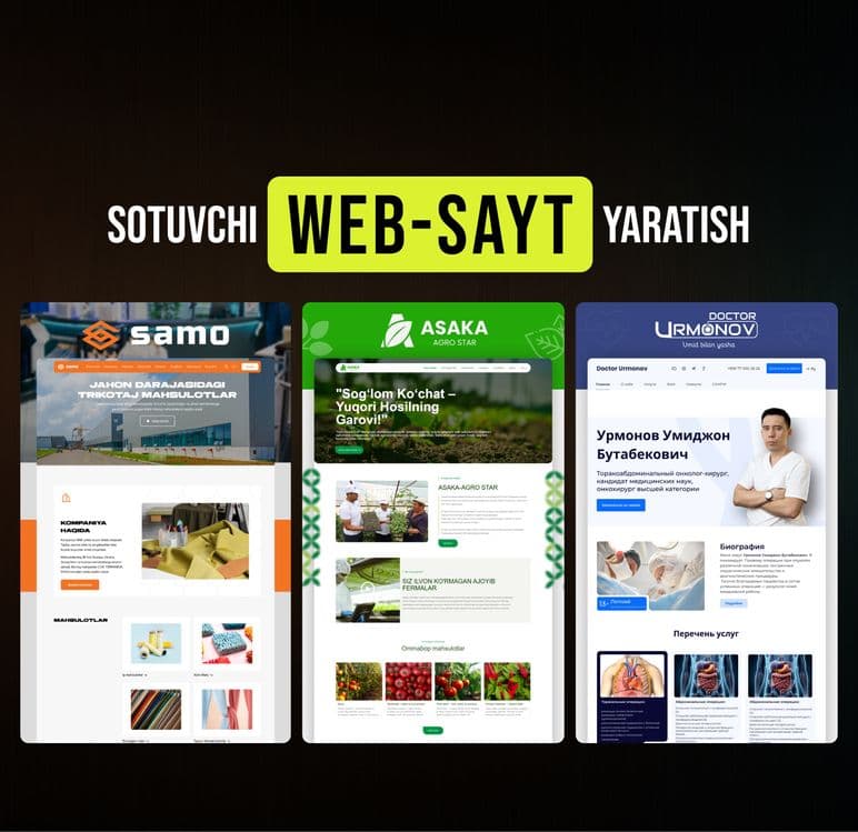 Veb sayt yaratish xizmati — 1