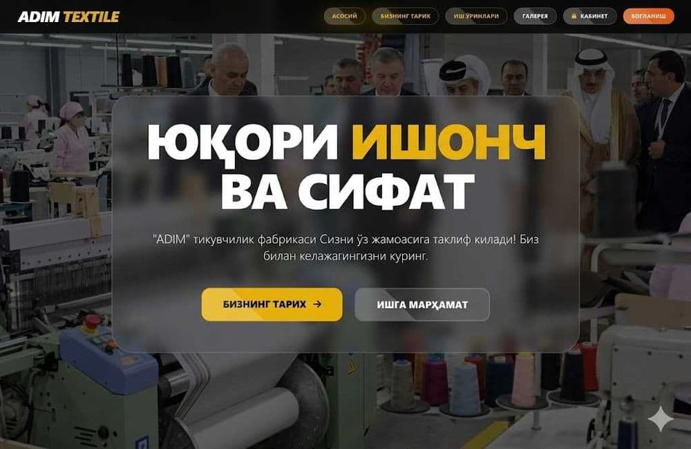 Замонавий веб сайт қилиб бераман — 1