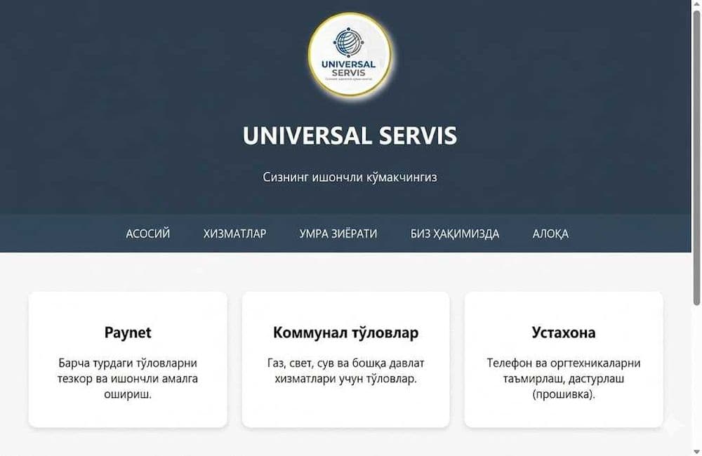 Замонавий веб сайт қилиб бераман — 5