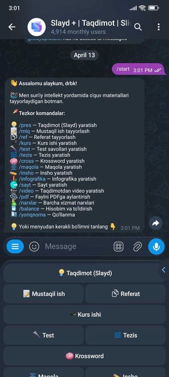1 KUNDA VEB SAYT va TELEGRAM BOT yasaymiz! | Веб сайт ва Бот ясаймиз! — 3