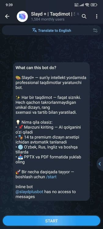 Telegram Bot Yasash Xizmati | Телеграм Бот Ясаш Хизмати — 3