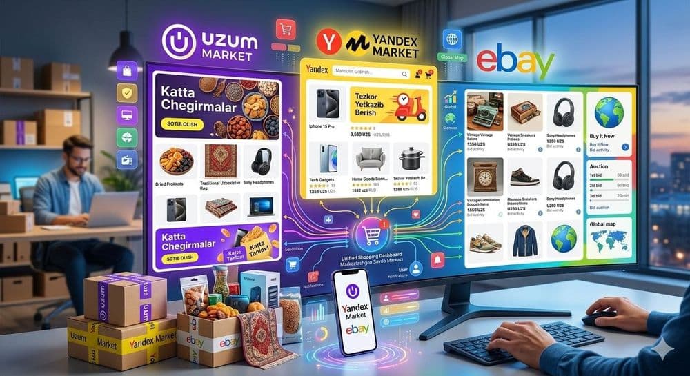 Uzum market, yandex market kabi online savdo platformalari yaratish — 1