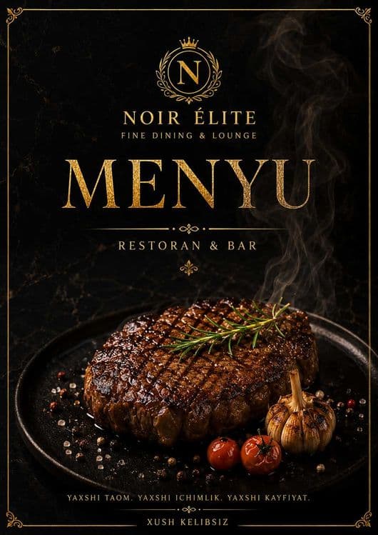 Vizitka Logo restoran fastfood uchun menyu va Grafik Dizayn Xizmatlari — 4