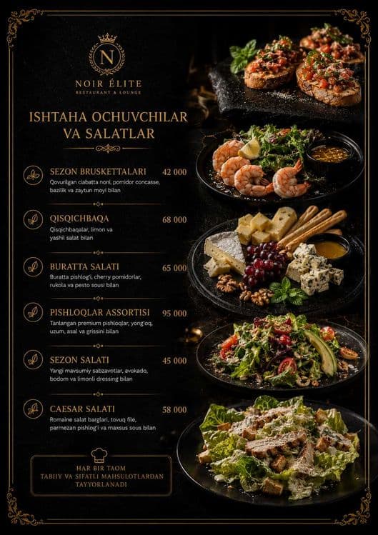 Vizitka Logo restoran fastfood uchun menyu va Grafik Dizayn Xizmatlari — 5