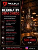 dekorativ osma chiroq