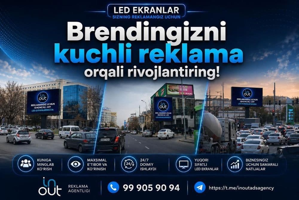 Led ekran reklama / Tashqi reklama. / Reklama joylash — 1