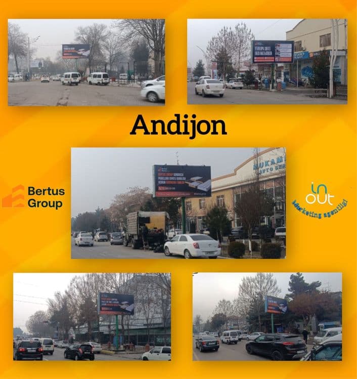 Vodiyda bilbord. Led ekran reklama| tashqi reklama  | Реклама в долине — 1