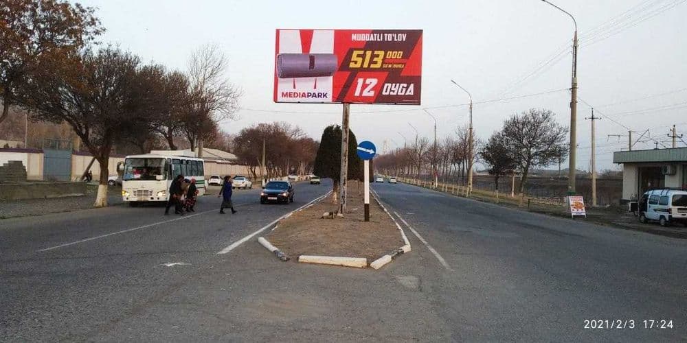 Vodiyda bilbord. Led ekran reklama| tashqi reklama  | Реклама в долине — 7