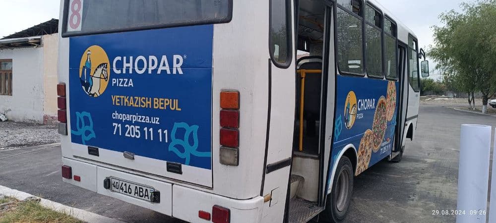 Samarqandda avtobuslarda reklama joylashtirish // tashqi reklama — 8