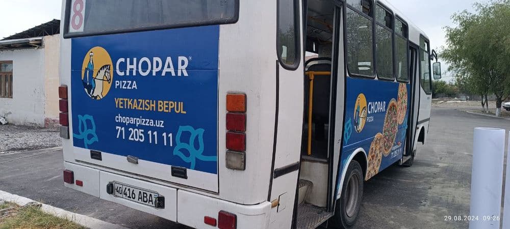 Samarqand // avtobuslarda reklama // tashqi reklama // — 2