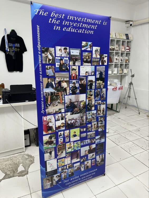 Banner ishlab chiqarish. 25min 1kv salvent printerda sifati zor 5yil — 5