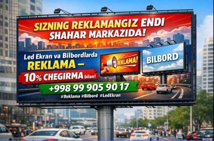 Bilbord reklama xizmati | Bannelarda reklama | Реклама на билбордах — 3