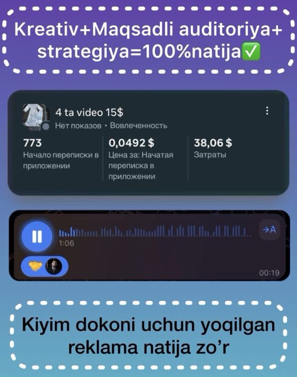 Zayavkalar va lidlar olib kelaman target orqali Targetolog man — 1