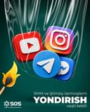 SMM Xizmati / Instagram Telegram YouTube va Facebook yuritish