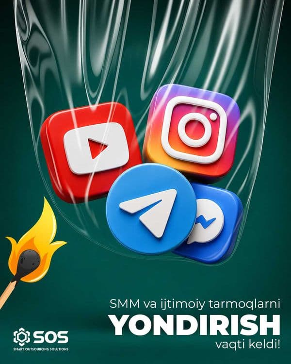 SMM Xizmati / Instagram Telegram YouTube va Facebook yuritish — 1