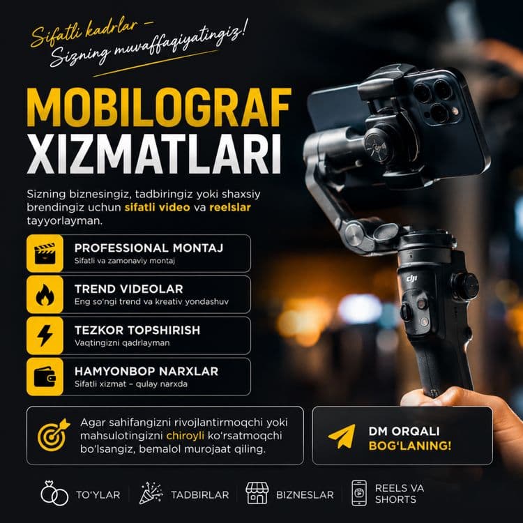 Mabilografiya 1.5 Yil tajriba — 1