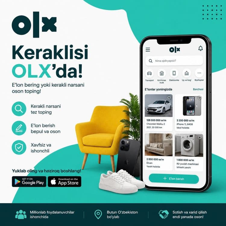 OLX’da reklama joylash | Mijoz olib keladigan e’lon yozib beraman