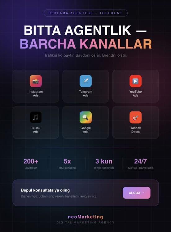 SMM | Target | Marketing xizmatlari