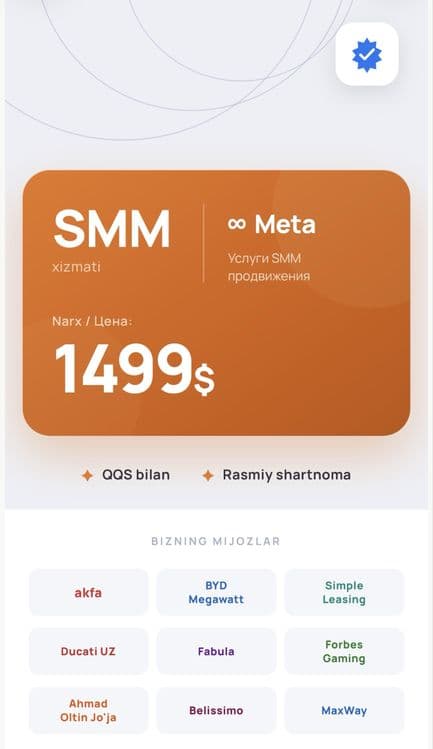 SMM + Target Xizmati — 1