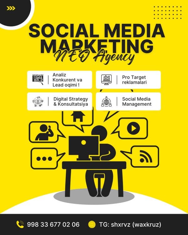 SMM + Marketing xizmatlari — 1
