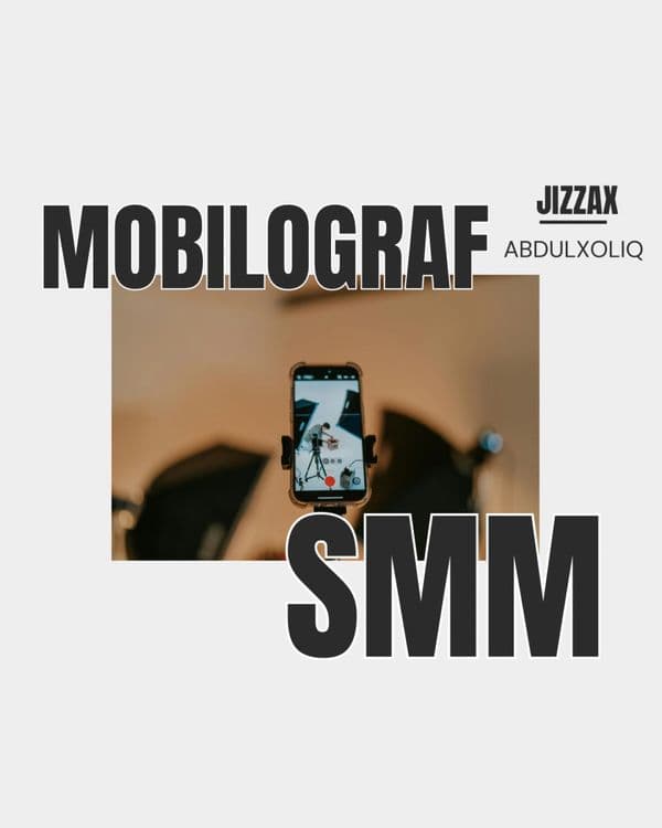 Smm va mabilograf xizmati Jizzax, Zomin, Zarbdor — 1