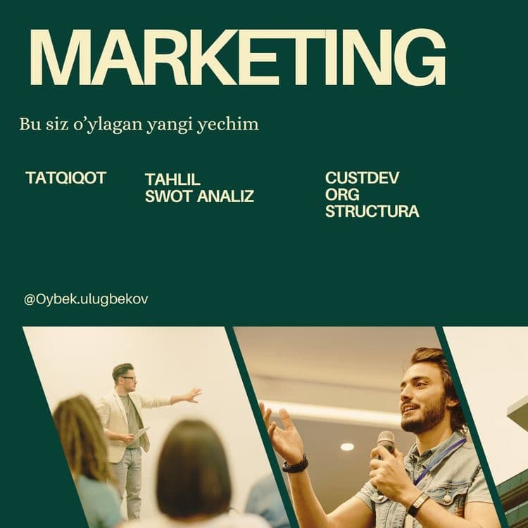 Marketolog , Marketing xizmat — 1