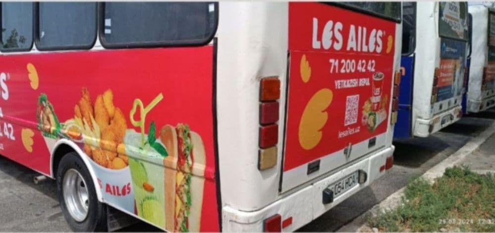 Isuzu avto'buslarda reklama — 7