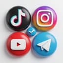 Telegram Instagram tik tok you tube