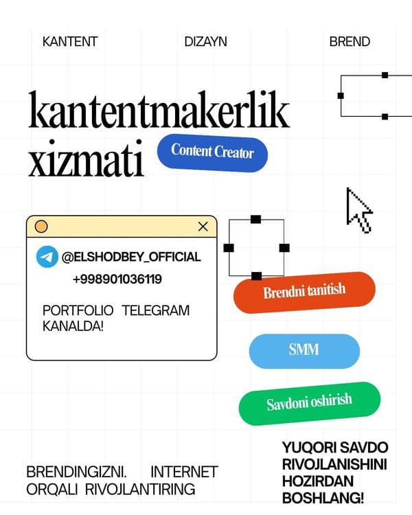 Kantentmakerlik va Mobilografiya xizmati — 1