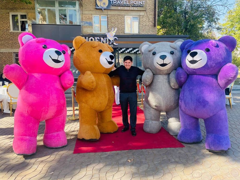 Ayiqlar Xizmati oformileniya медведь Тедди оформления шарики Teddy sho — 3