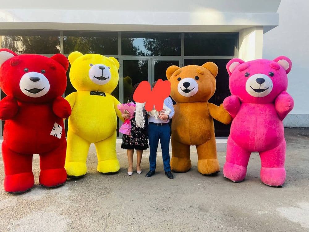 Ayiqlar Xizmati oformileniya медведь Тедди оформления шарики Teddy sho — 8