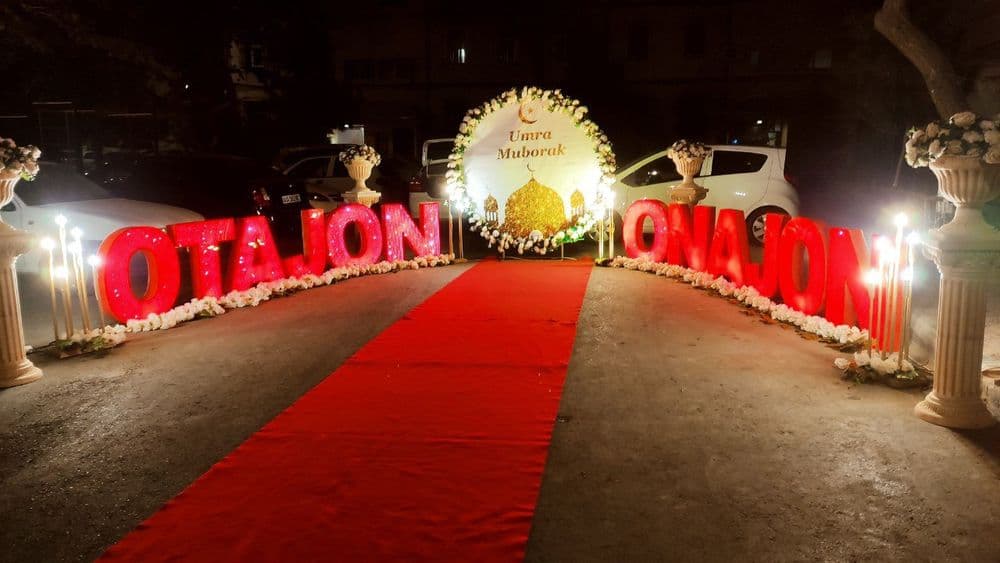 Umra muborak oformleniya.  Onajon otajon yozuvlari — 3