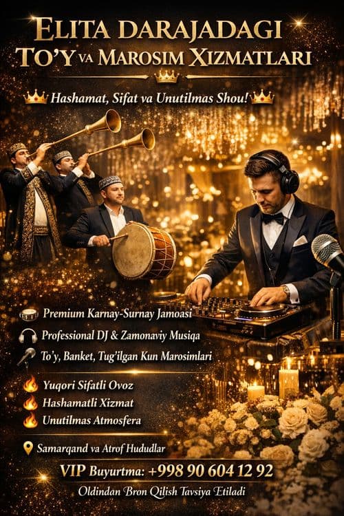 Dj karnay surnay Turistlarni kutib olish xizmati davlat tadbirlari — 2