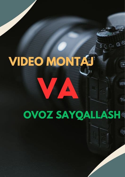 Videomontaj va Ovozni Studiya darajasiga olib chiqish — 2