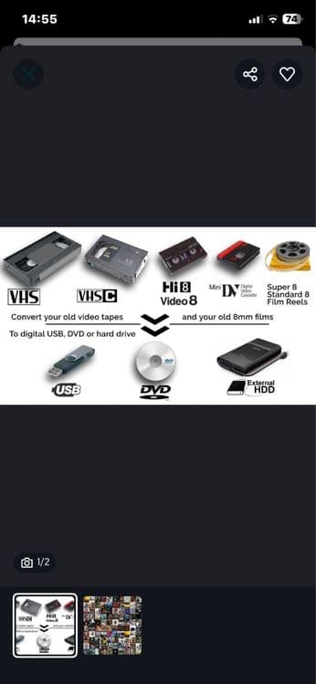 Оцифровка VHS -Mini DV - Hi 8 — 2