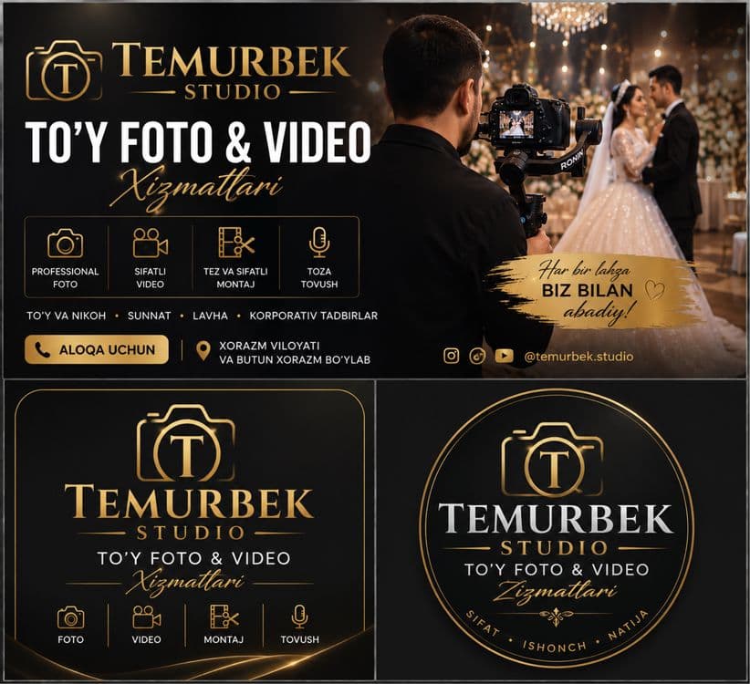 Toy va Bazmlar uchun Video va Foto xizmati — 1