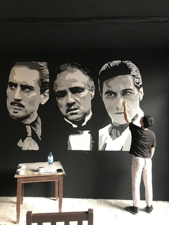 Рисунки на стенах. Роспись интерьера — 1