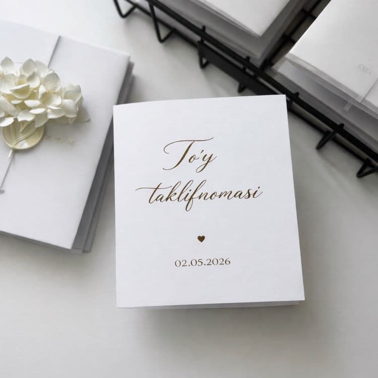 To’y Taklifnomalari | Dizayn + Chop etish | Toshkent — 3