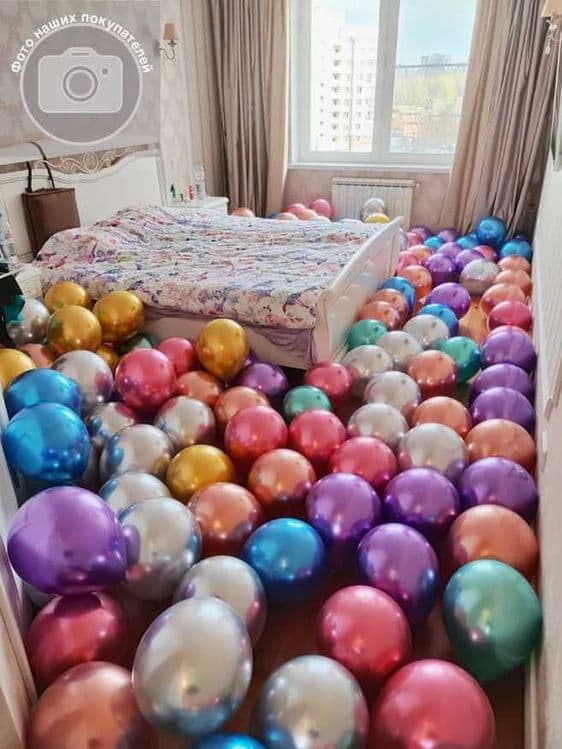 Шары хром 50шт 30см — 5