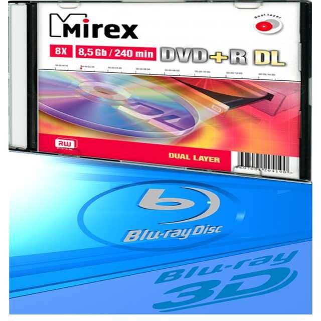 Диски Блюрэй-Blu-ray-25гб,MIREX-8,5гб чистые. Услуги: Запись на диск — 1
