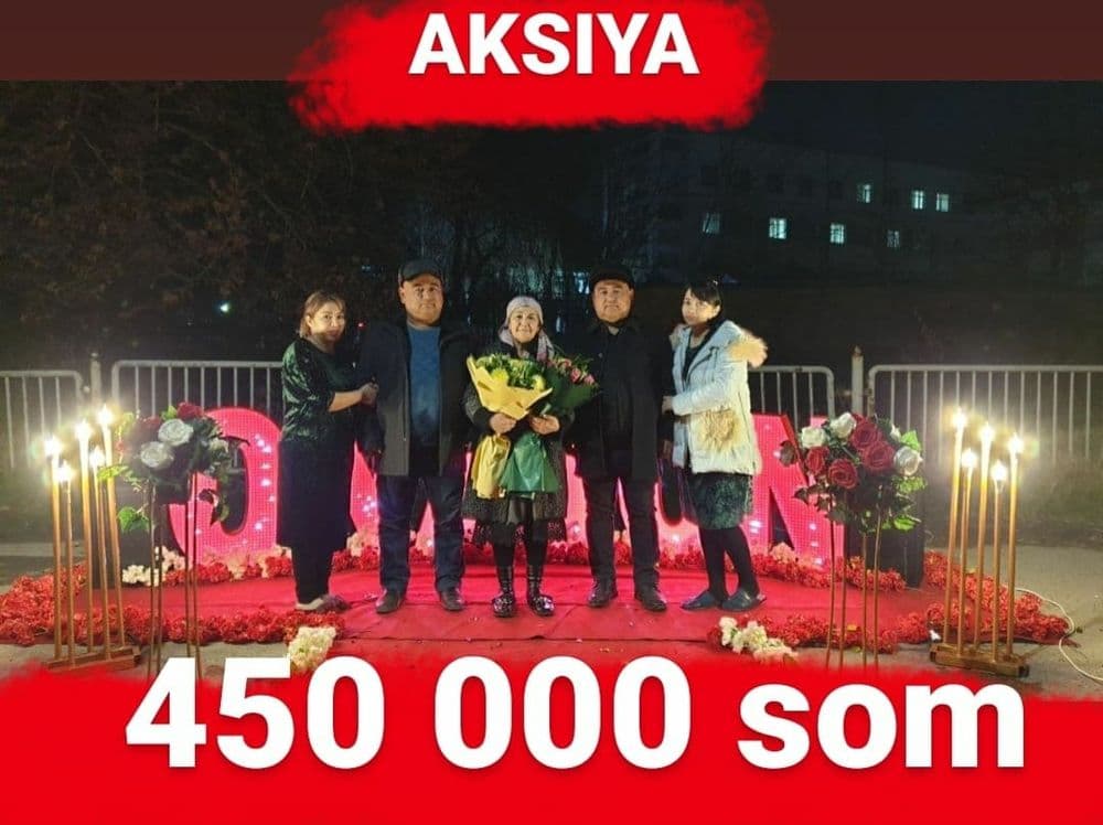Aksiya 450 000 som. Onajon ofarmlena onajon decor onajon otajon — 1