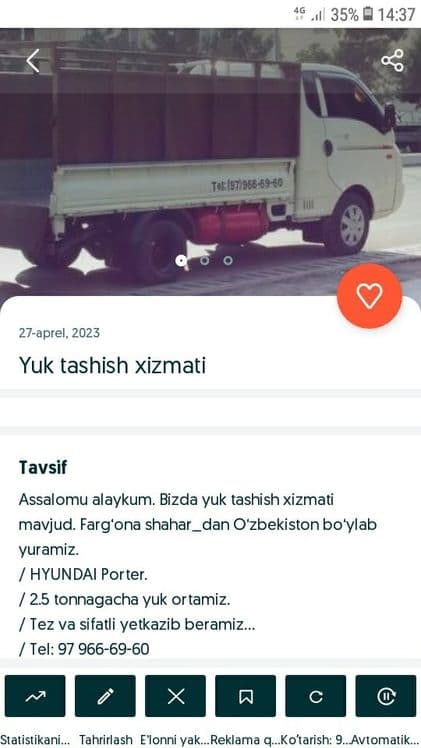 Toʻy va marosimlar uchun stol-stullar arendaga beriladi. — 8